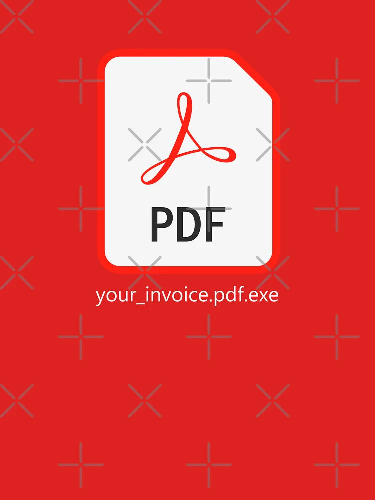 Your Invoice, Executable PDF Icon, Malware Classic T-Shirt