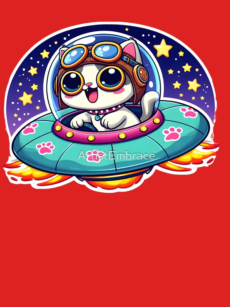 UFO Happy Kitty Classic T-Shirt