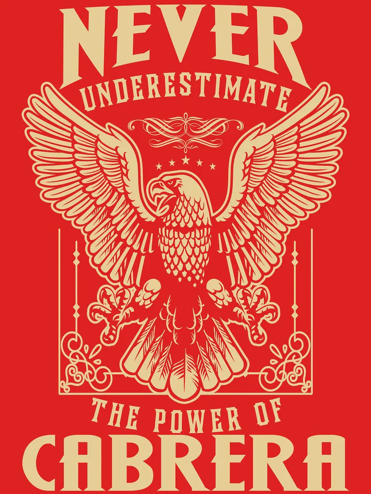 Cabrera Name - Never Underestimate The Power Of Cabrera Classic T-Shirt