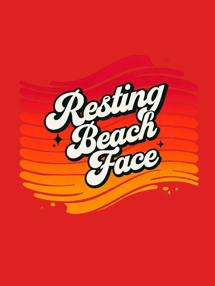 Resting Beach Face – Hilarious Beach Shirt for Summer Vibes Classic T-Shirt