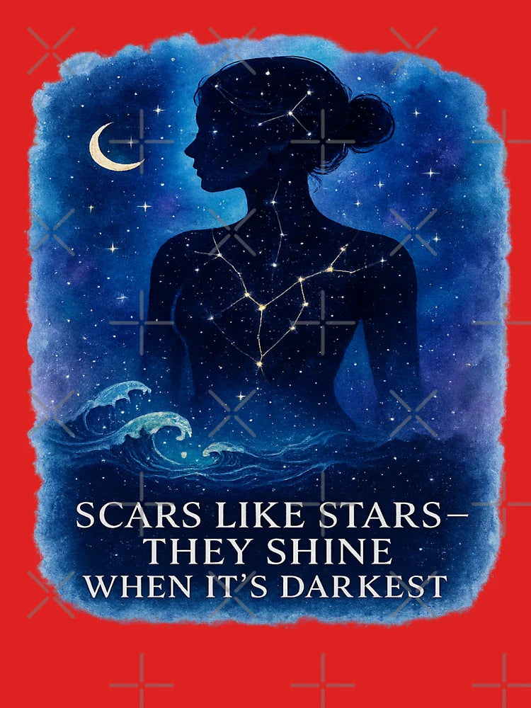 Scars Like Stars – Inspirational Night Sky Constellation Art Classic T-Shirt