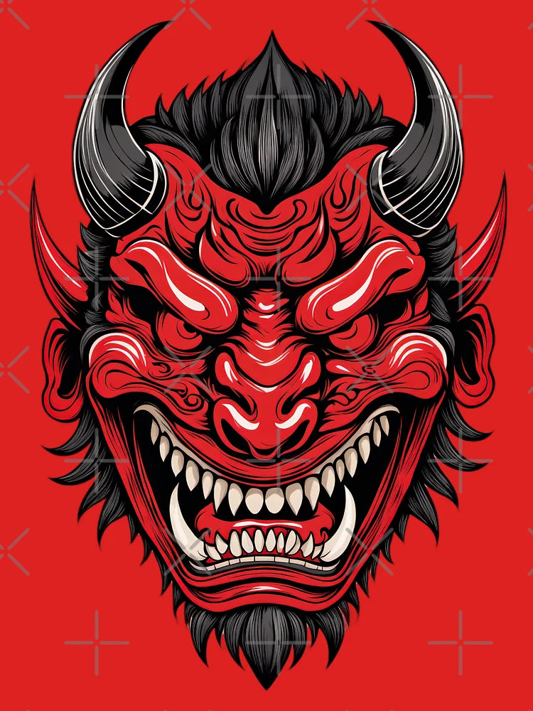 Japanese oni mask Classic T-Shirt