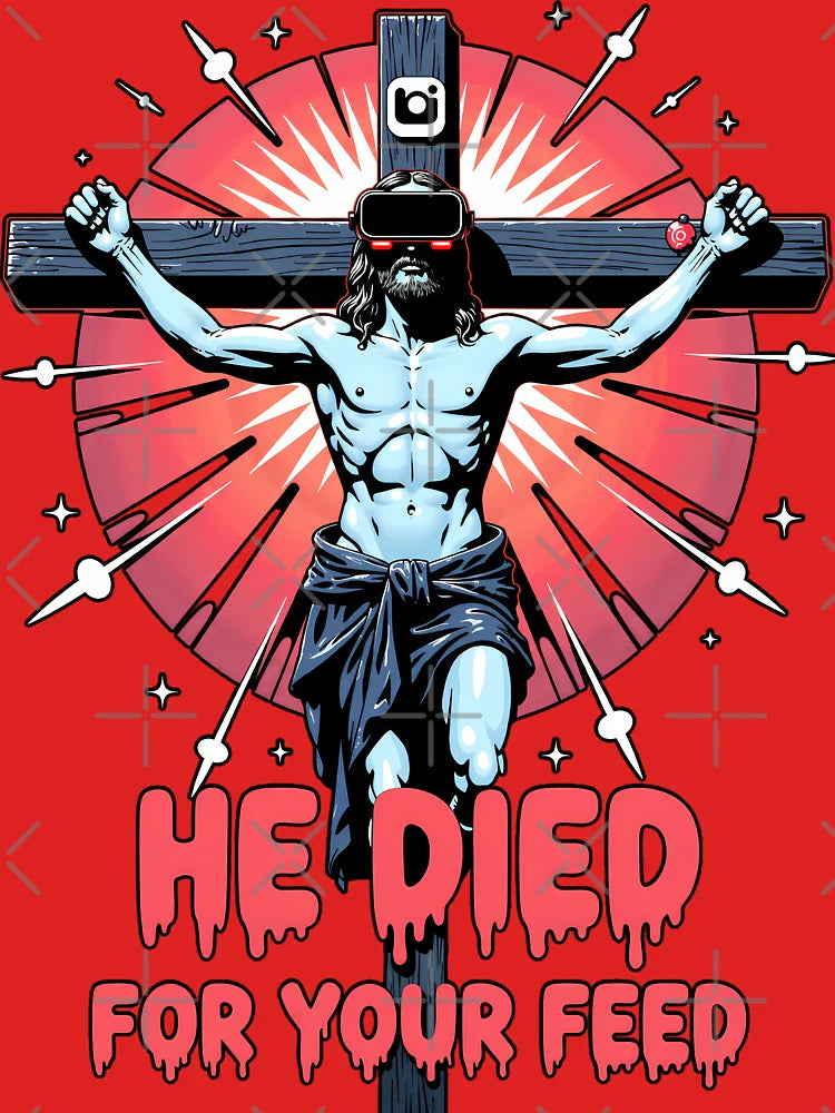 He Died for Your Feed - Scroll-Worthy Salvation Classic T-Shirt