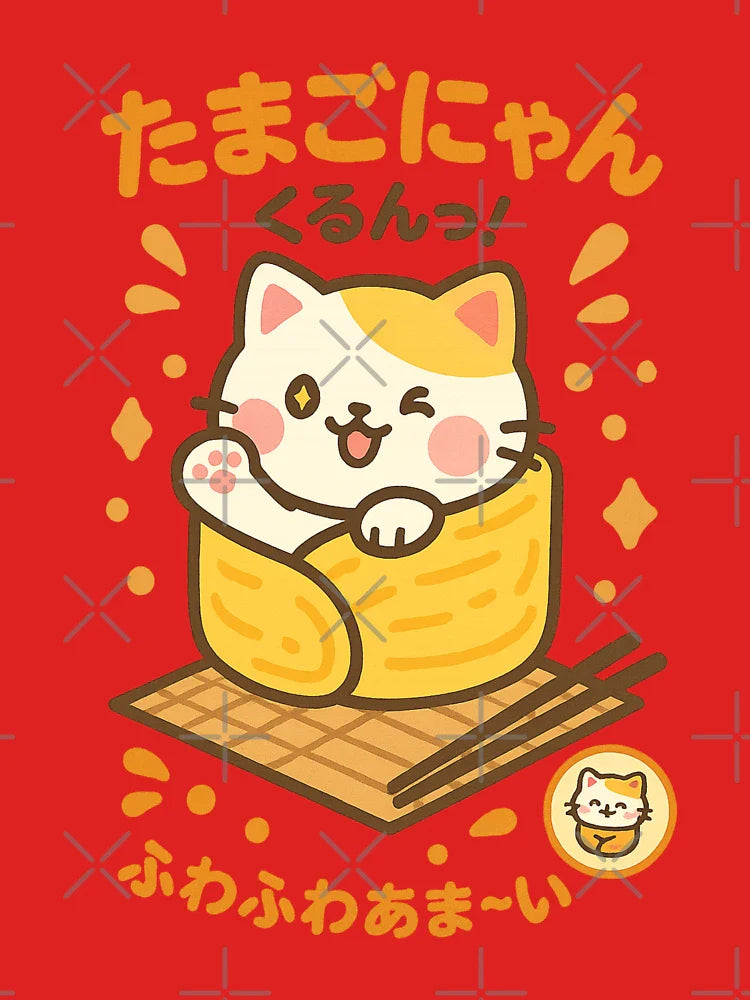Omelette Cat – Kawaii Tamago Roll Classic T-Shirt