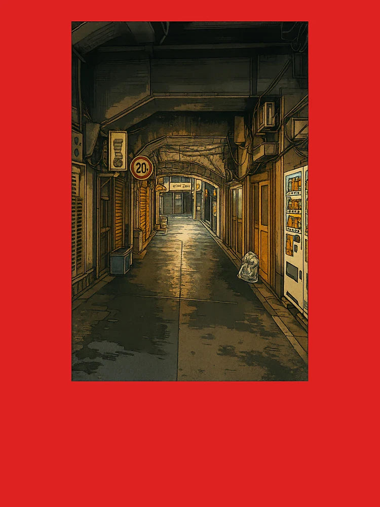 Retro Alleyway Art | Nostalgic Urban Passage - Tokyo Backstreets Classic T-Shirt