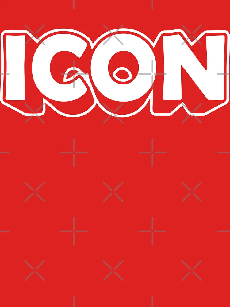 ICON â€“ White cartoon typography with playful outline Classic T-Shirt