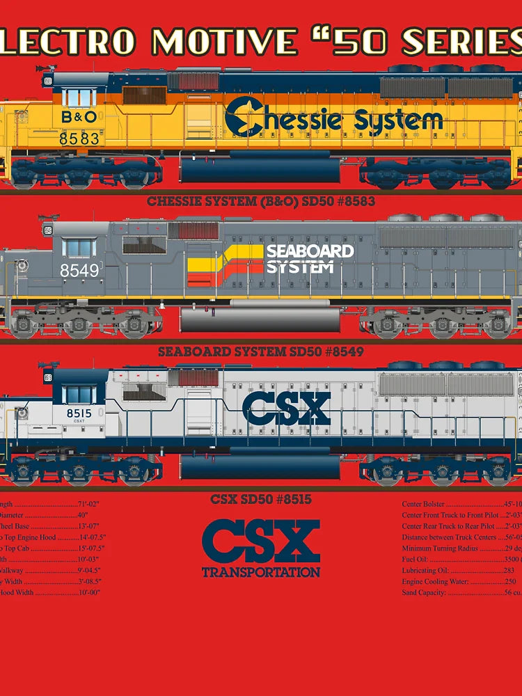 CSX SD50 LOCOMOTIVE SHIRT Classic T-Shirt