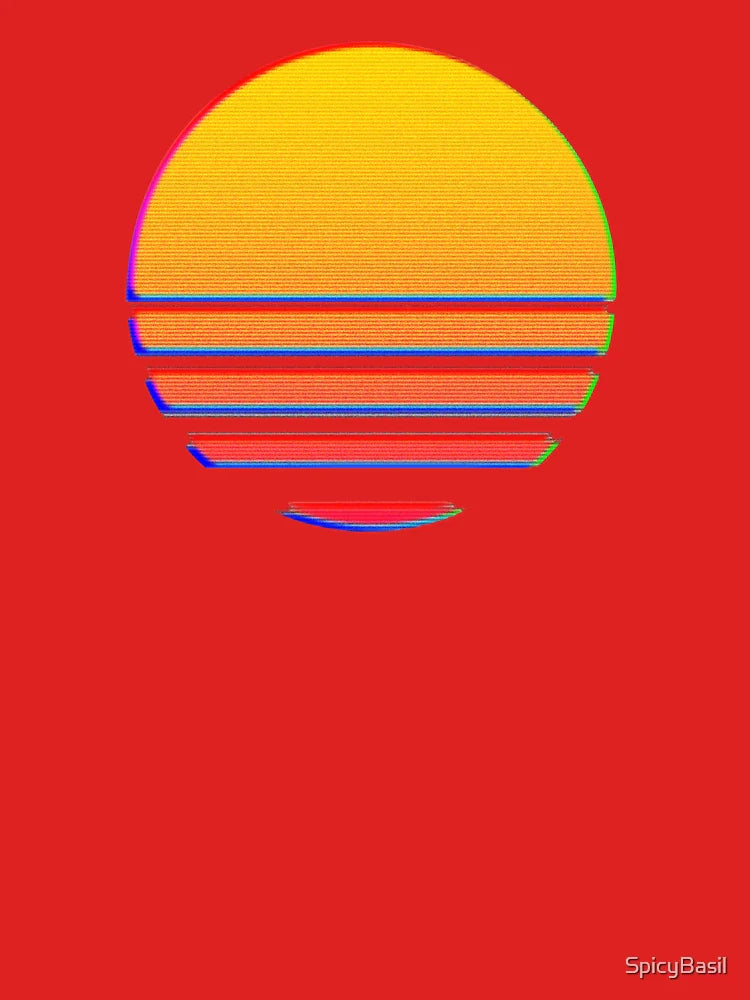 Outrun Retro Sun Classic T-Shirt