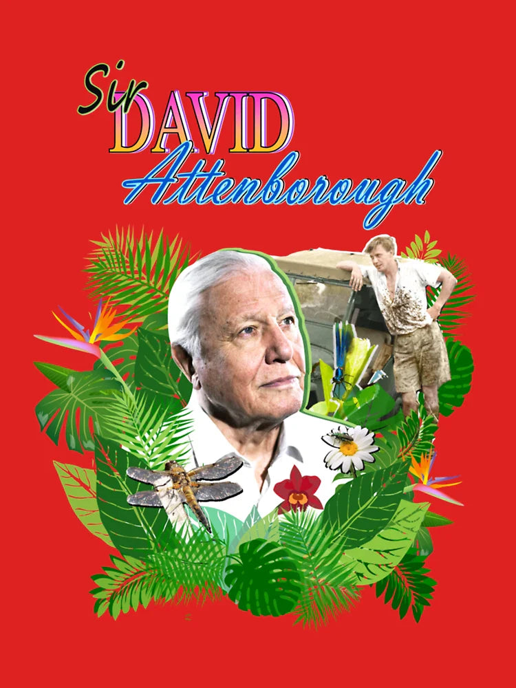 Sir David Attenborough -flower Classic T-Shirt