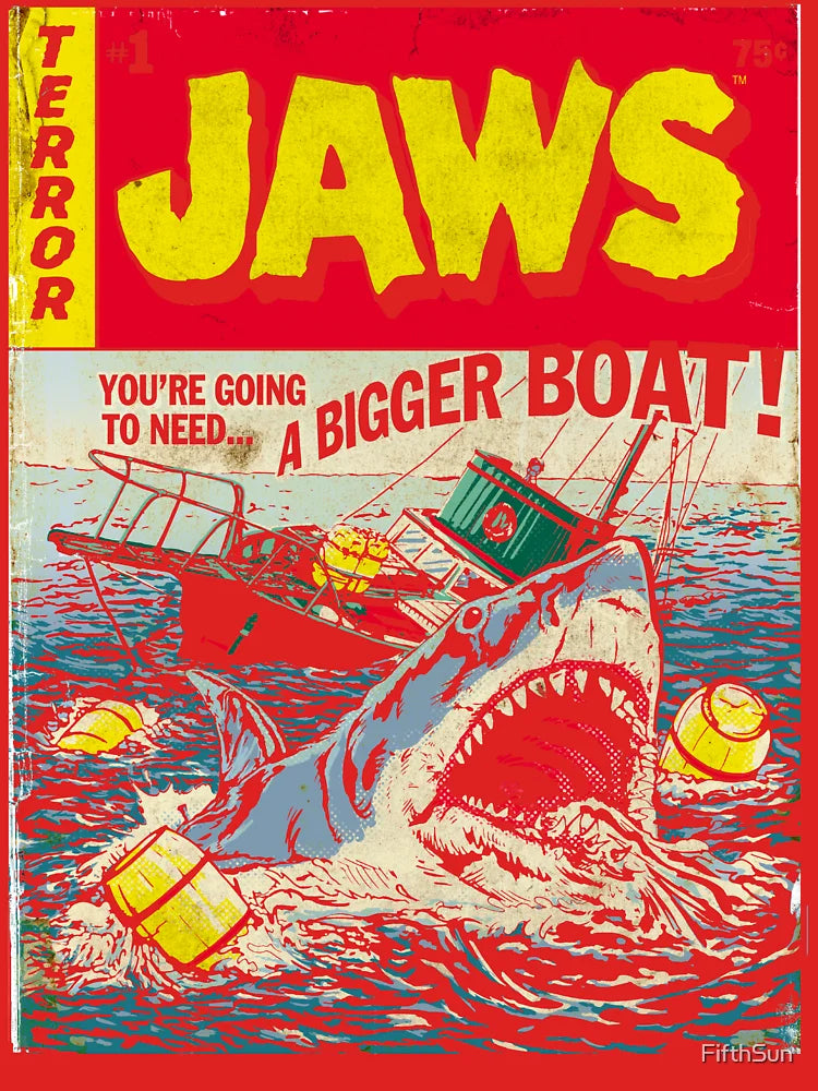Jaws #1 Edition Comic Book Cover Classic T-Shirt