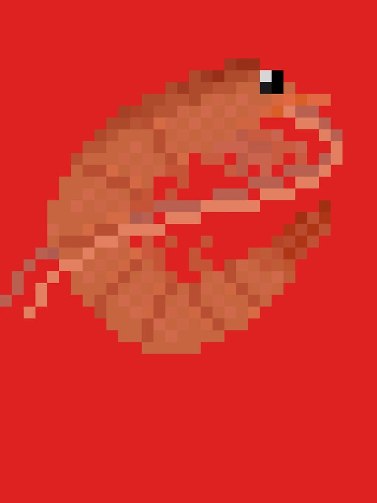 Pixel Art Shrimp Classic T-Shirt