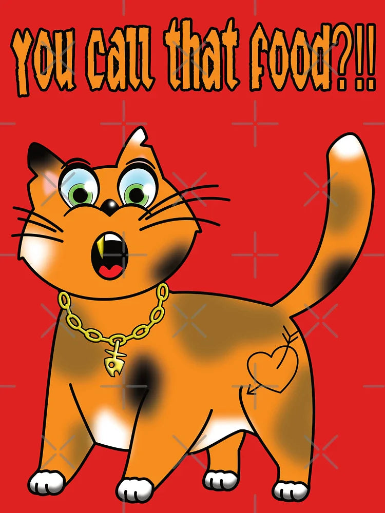 Sarcastic Cat - You call that food?!! Classic T-Shirt