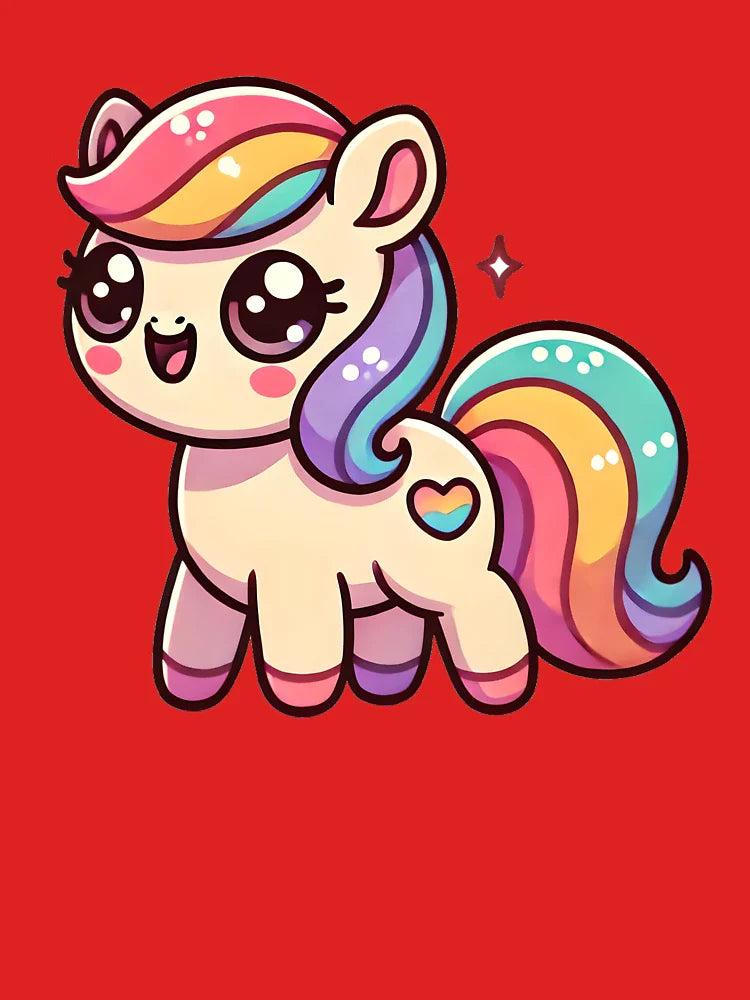 Cute Cartoon Pony - Pastel Kawaii Horse Illustration Classic T-Shirt