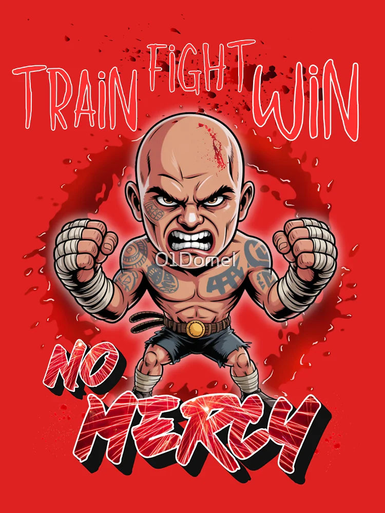 Train Fight Win - No Mercy - Football fanatics Classic T-Shirt