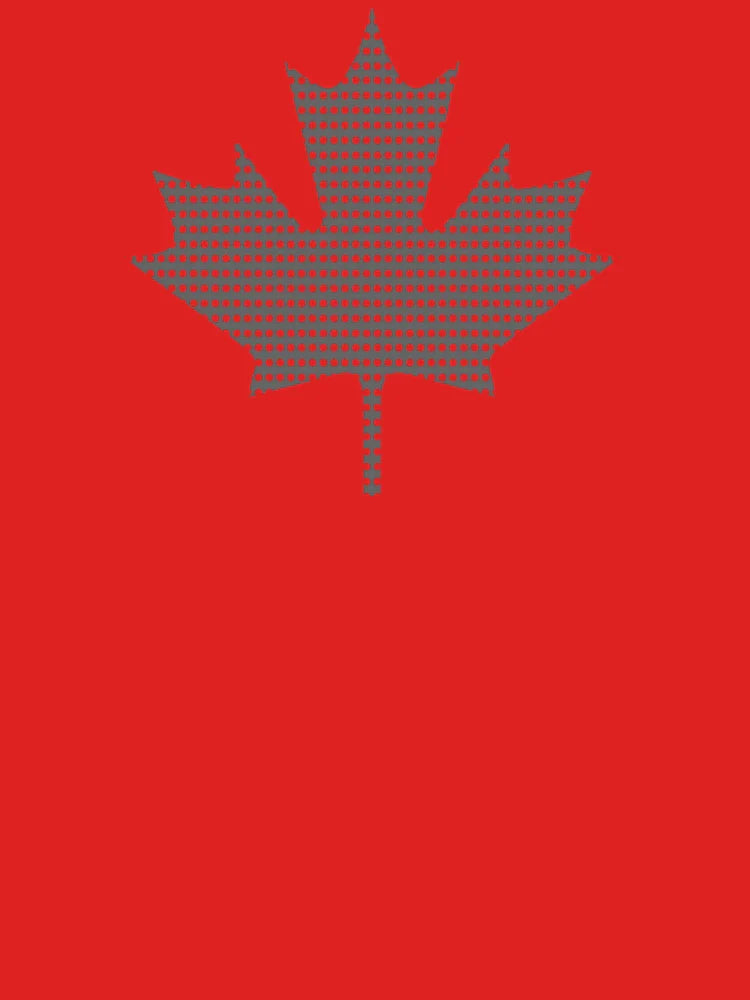 Proud Canadian Leaf Dotted Classic T-Shirt