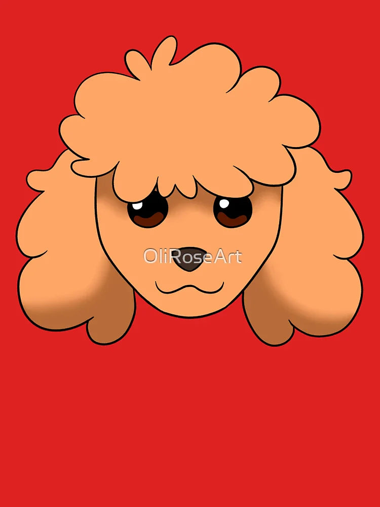 Pastel Orange Poodle Classic T-Shirt