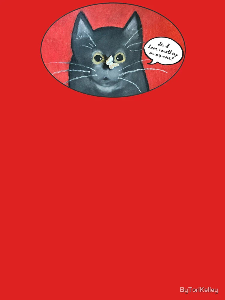 Butterfly On Cat's Nose Classic T-Shirt