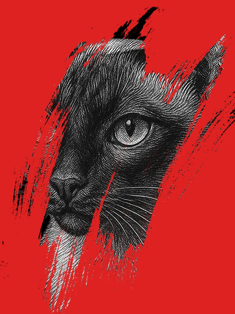 Chic Siamese Cat Engraving for Cat-Loving Women Classic T-Shirt