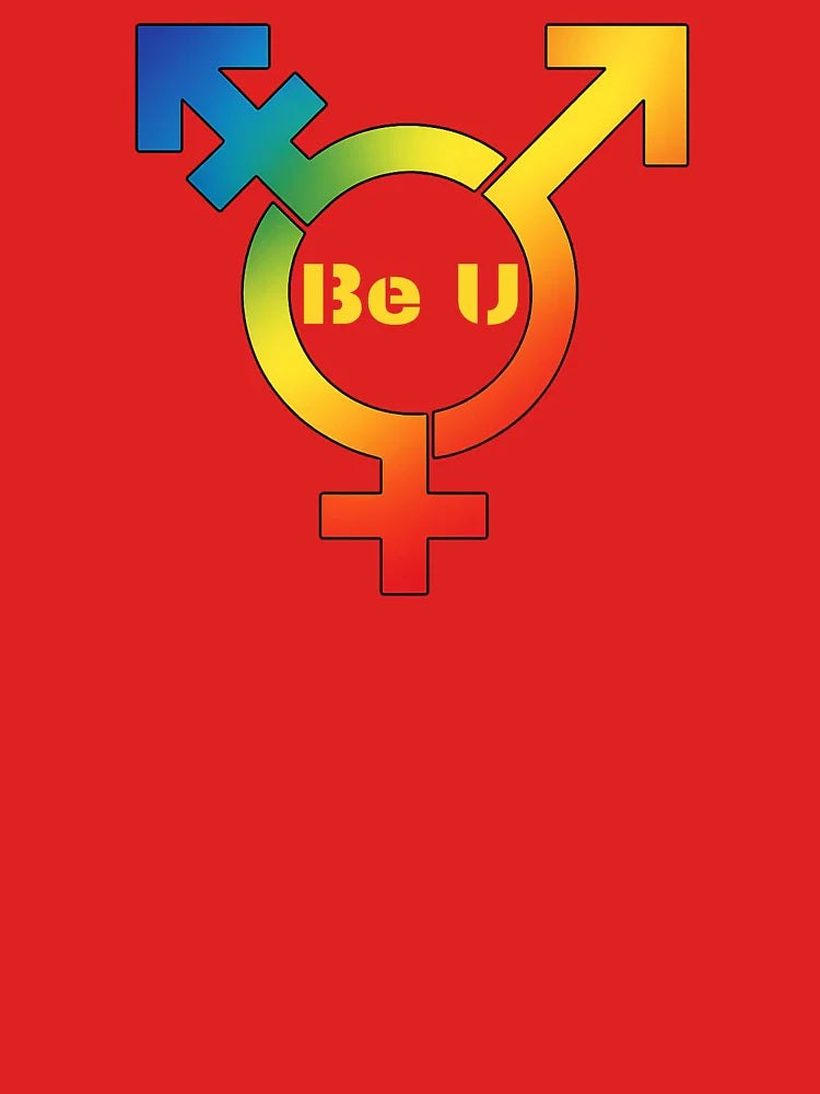 Be U – Transgender Pride Symbol in Rainbow Gradient by DrillBabyDrill Classic T-Shirt