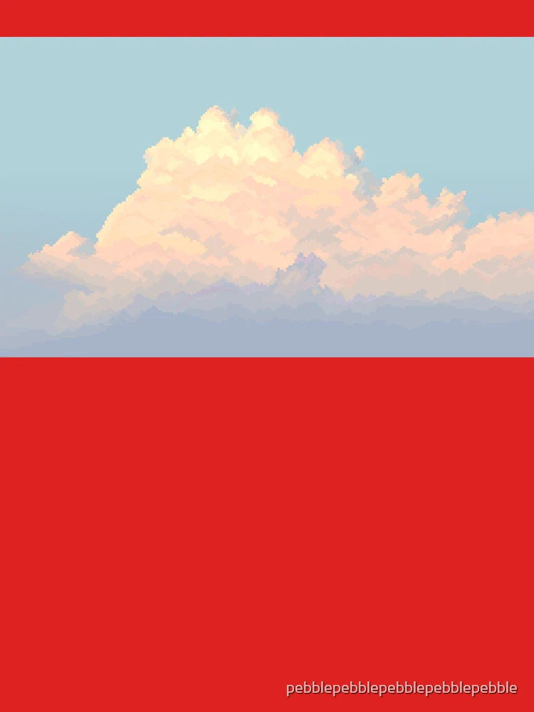 Sunset Cloud Pixel Art  Classic T-Shirt