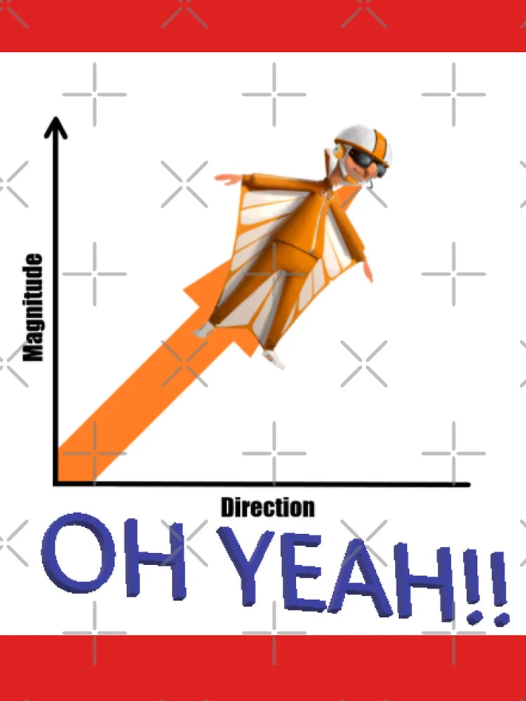 Vector direction magnitude design Classic T-Shirt