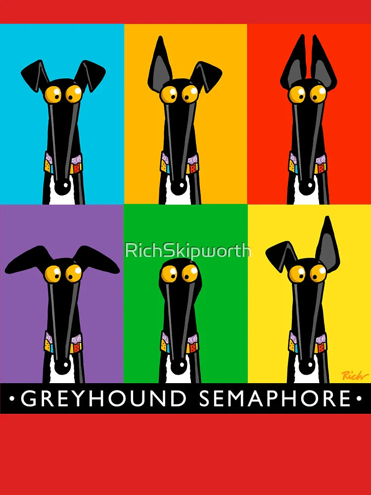 Greyhound Semaphore with title Classic T-Shirt