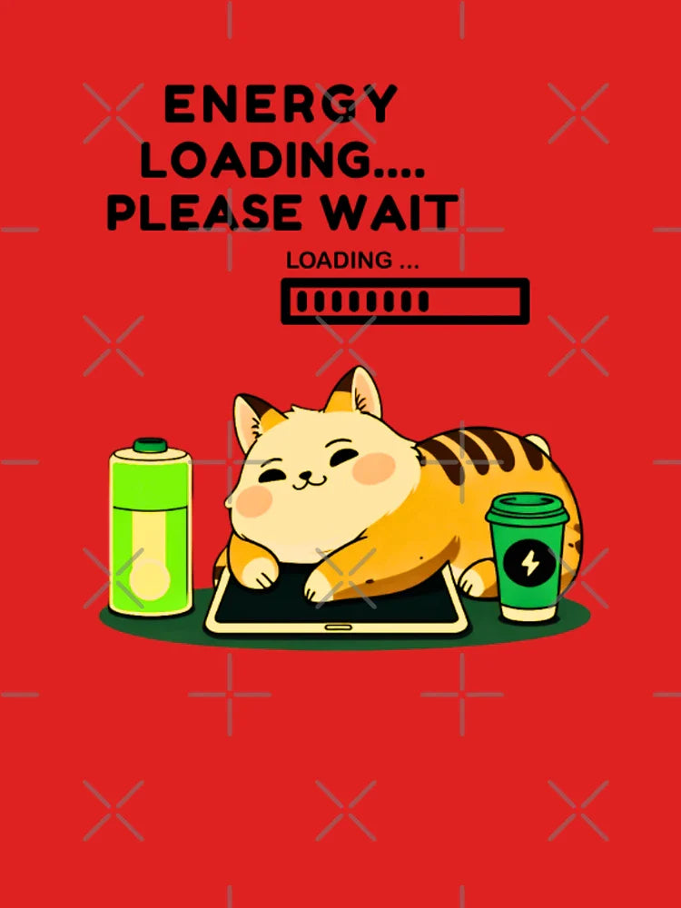 Energy Loading Sloth – Funny Lazy Mood Cartoon Design Classic T-Shirt