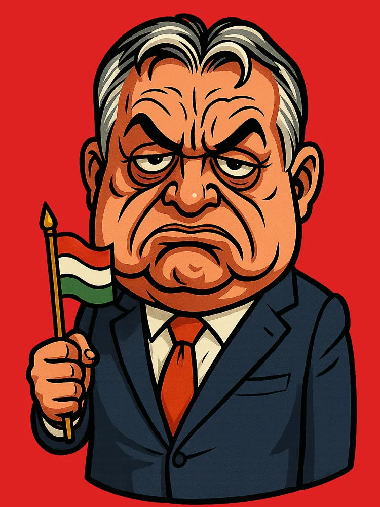 Orbán – The grumpy man with a flag Classic T-Shirt
