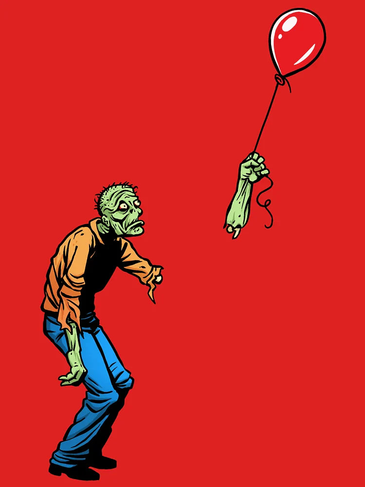Sad Zombie with Balloon Classic T-Shirt