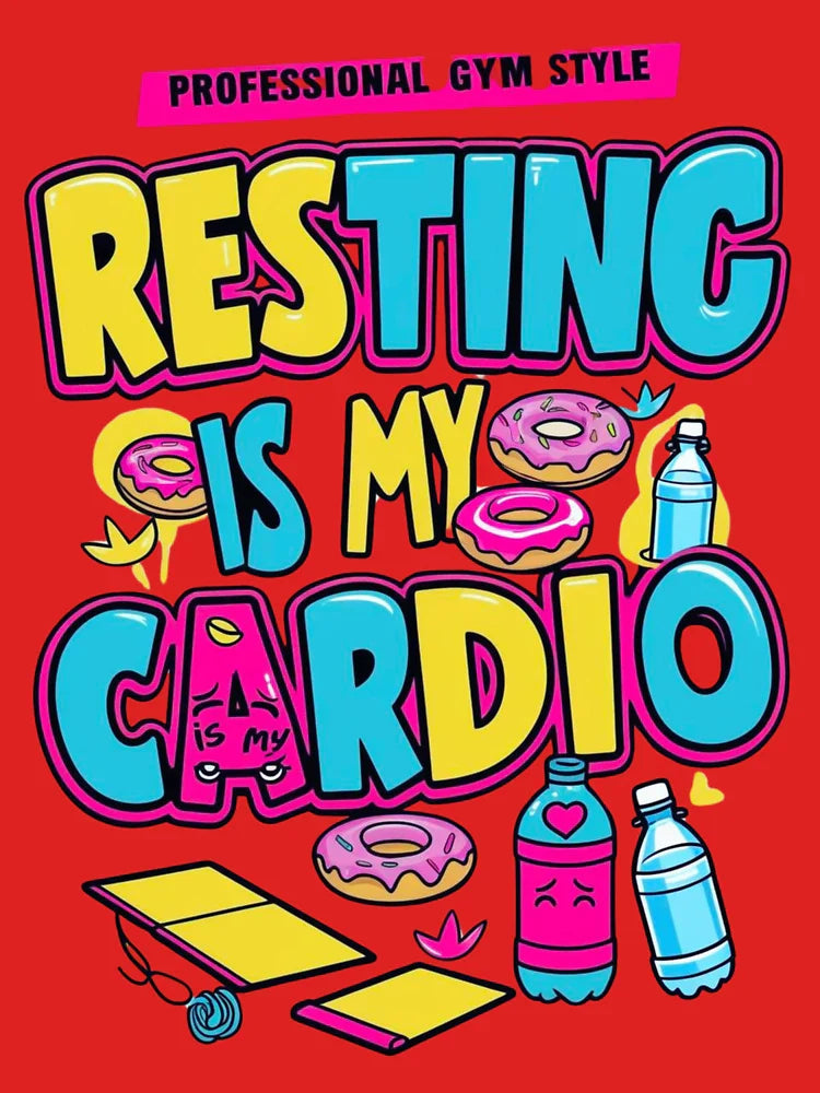 Resting Is My Cardio – Funny Lazy Lifestyle Quote Design Classic T-Shirt