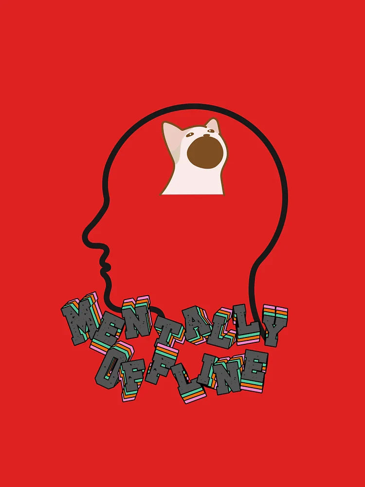 Mentally Offline - Minimal Mental Health Design Classic T-Shirt
