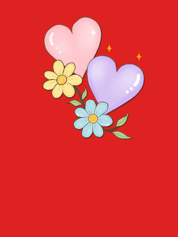 Pastel Hearts and Flowers  Classic T-Shirt