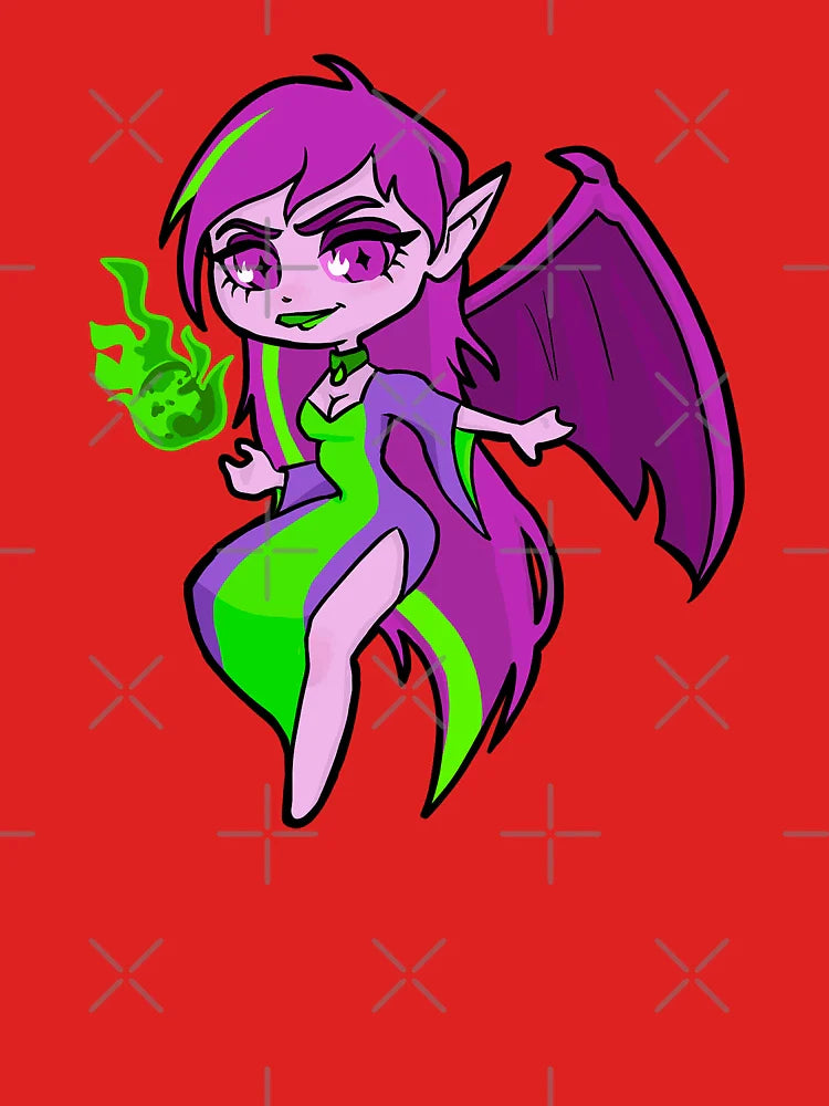 Jhudora Chibi – Neopets-Inspired Dark Faerie  Classic T-Shirt