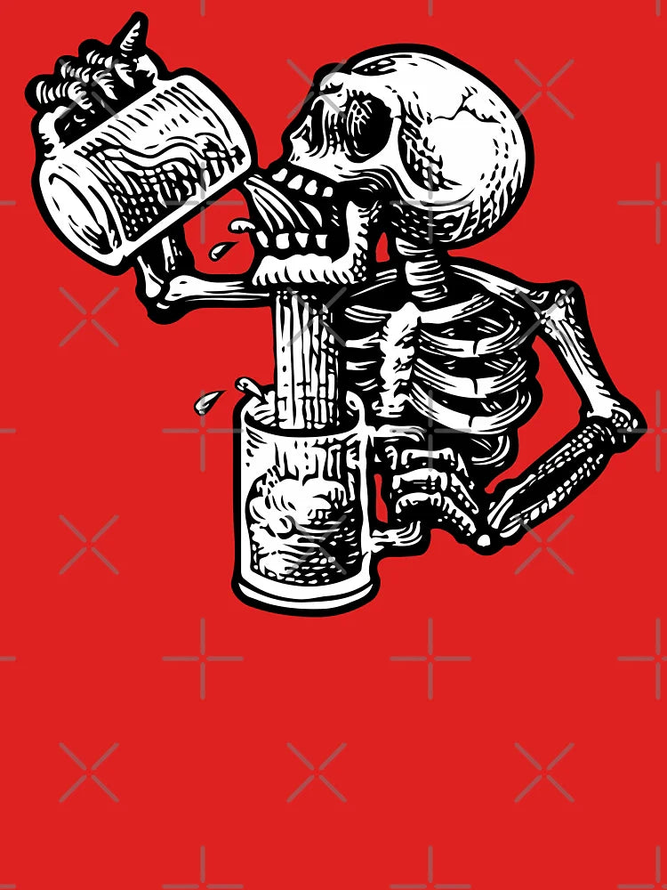 Drunk skull Classic T-Shirt