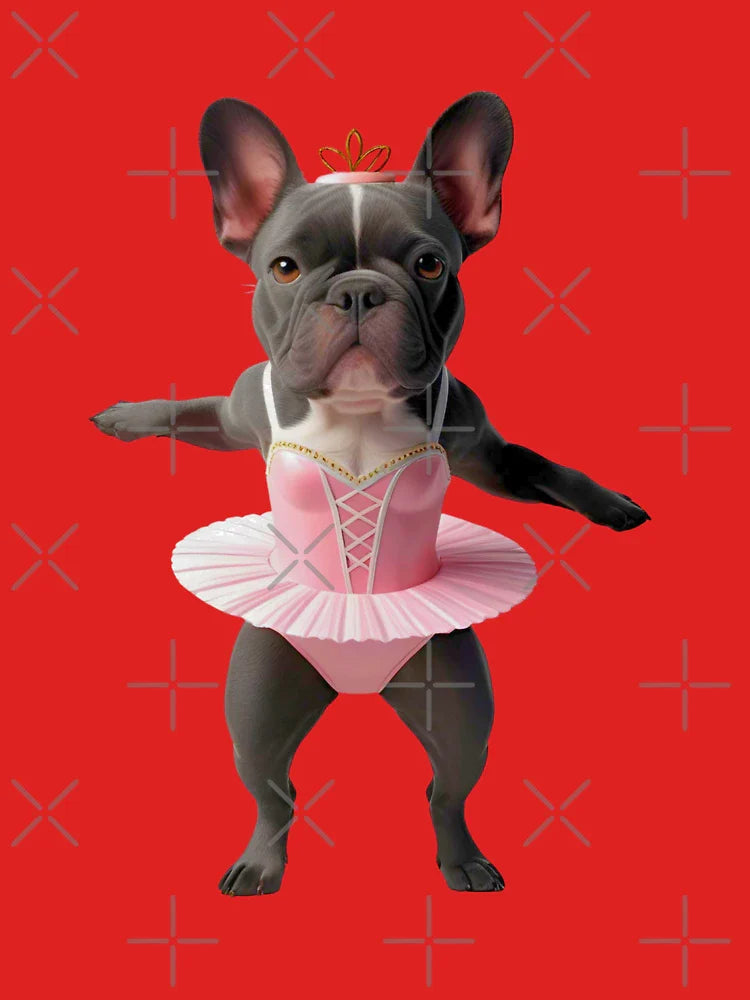 Adorable French Bulldog Ballerina | Funny Bulldog in Tutu Dog Art Classic T-Shirt