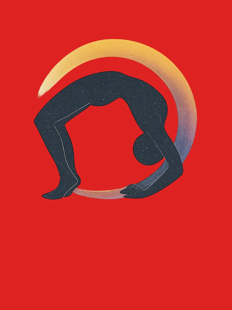 Bridge Pose – Rainbow Flow of Energy Classic T-Shirt