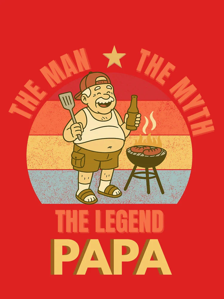 Papa Grill Shirt for Father’s Day Classic T-Shirt