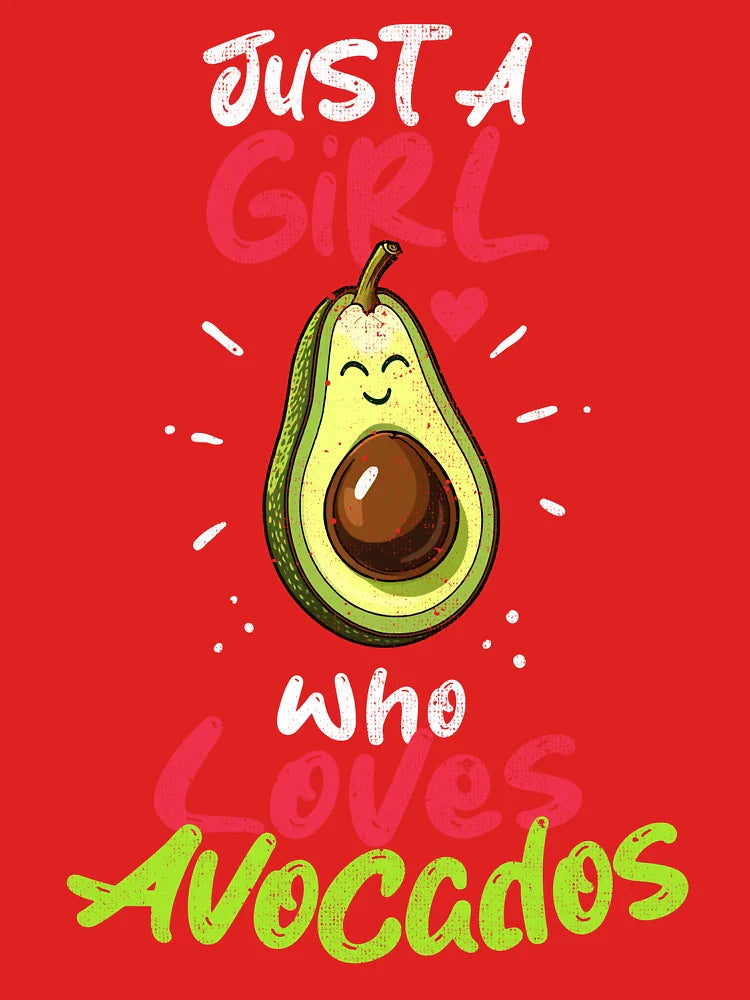 Just a Girl Who Loves Avocados – Cute Vegan Funny Avocado Lover Classic T-Shirt