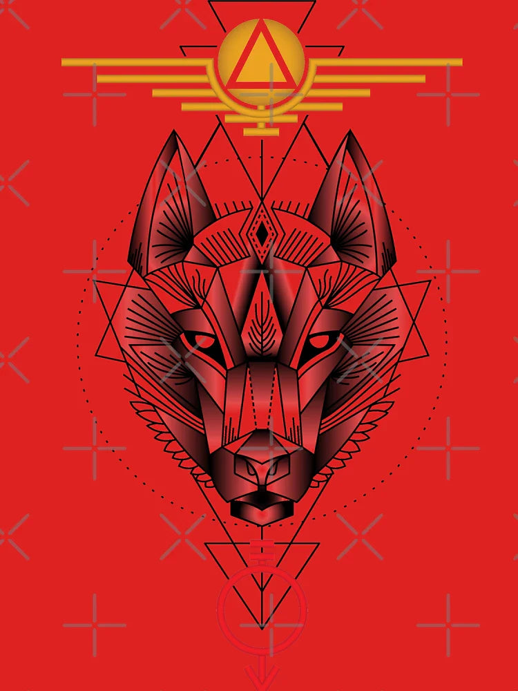 Geometric Howler Color Classic T-Shirt