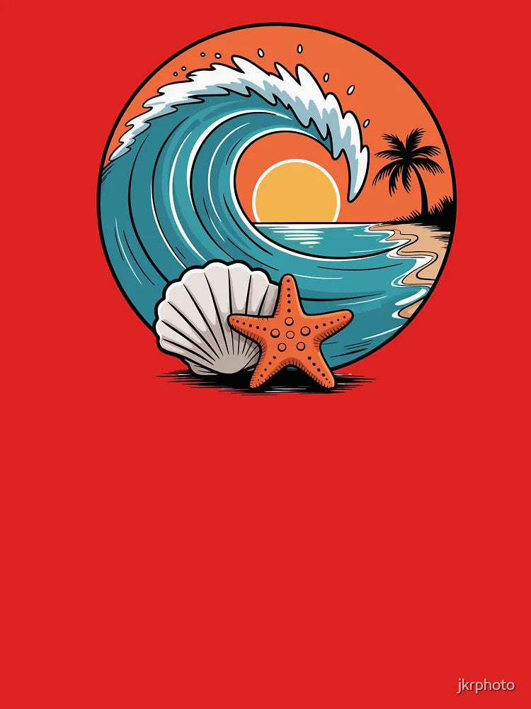 The beach is my happy place Classic T-Shirt