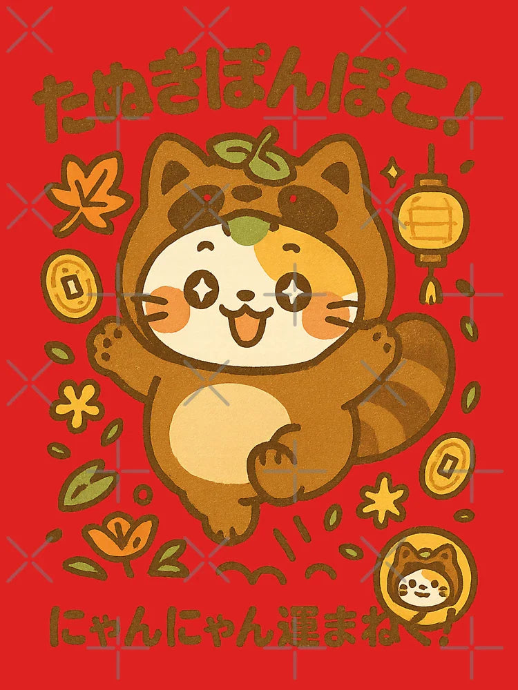 Tanuki Cat – Japanese Lucky Vibes Classic T-Shirt