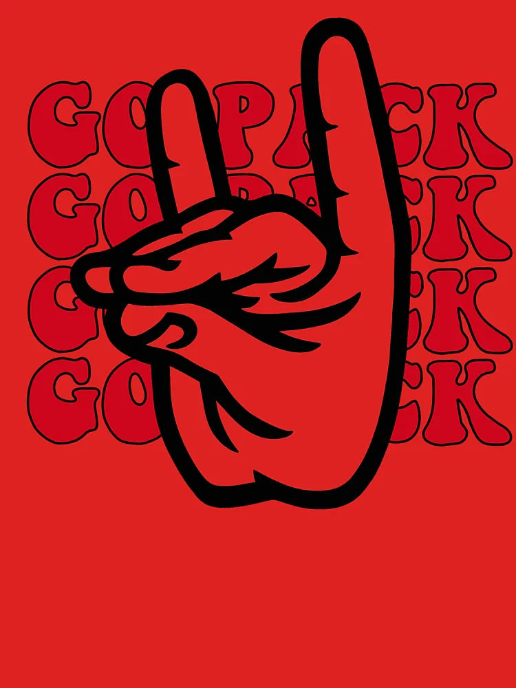 Go Pack Wolfpack Hand Symbol – Bold College Spirit Design Classic T-Shirt