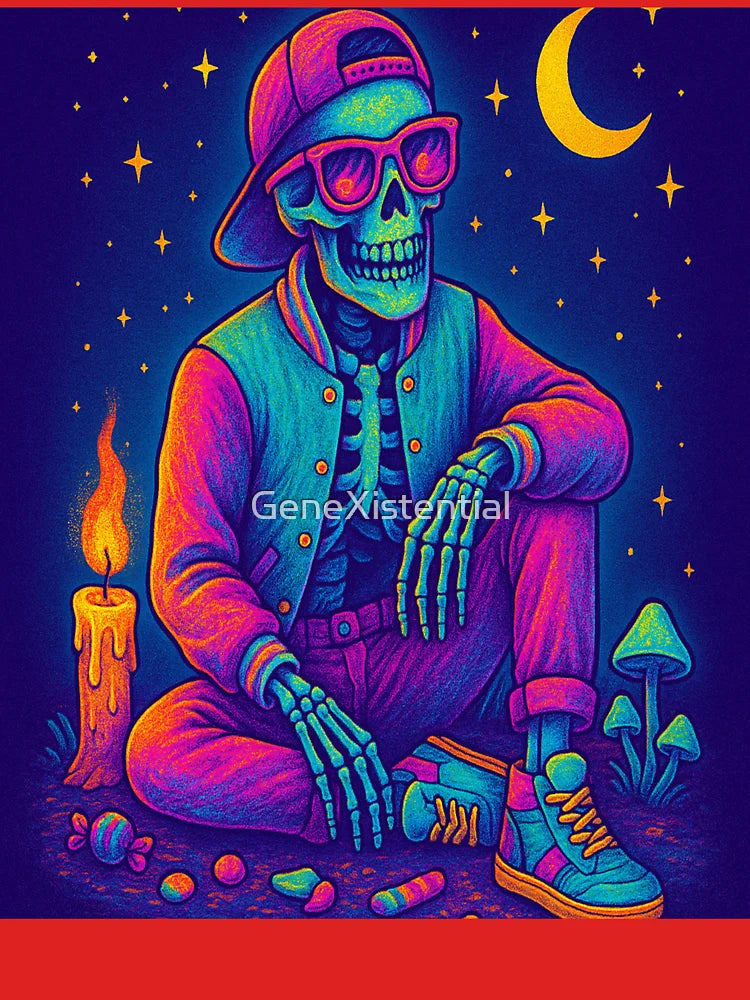 Spooky Grove: Skeleton Lounge Classic T-Shirt