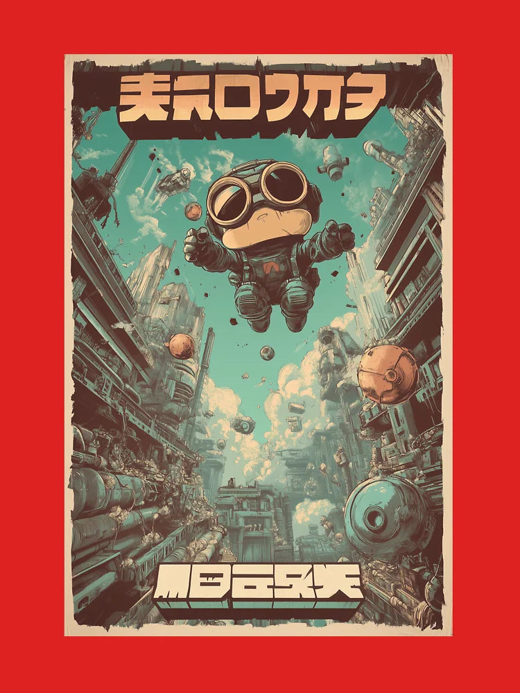 Vintage 1980s Platformer Japanese Video Game Box Art 4 Classic T-Shirt