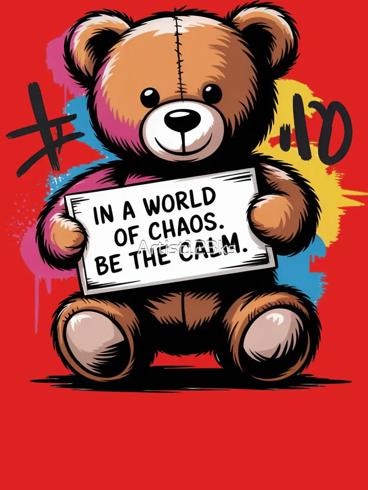 Banksy - Ted Bear - In a world of chaos. Be the calm. Classic T-Shirt