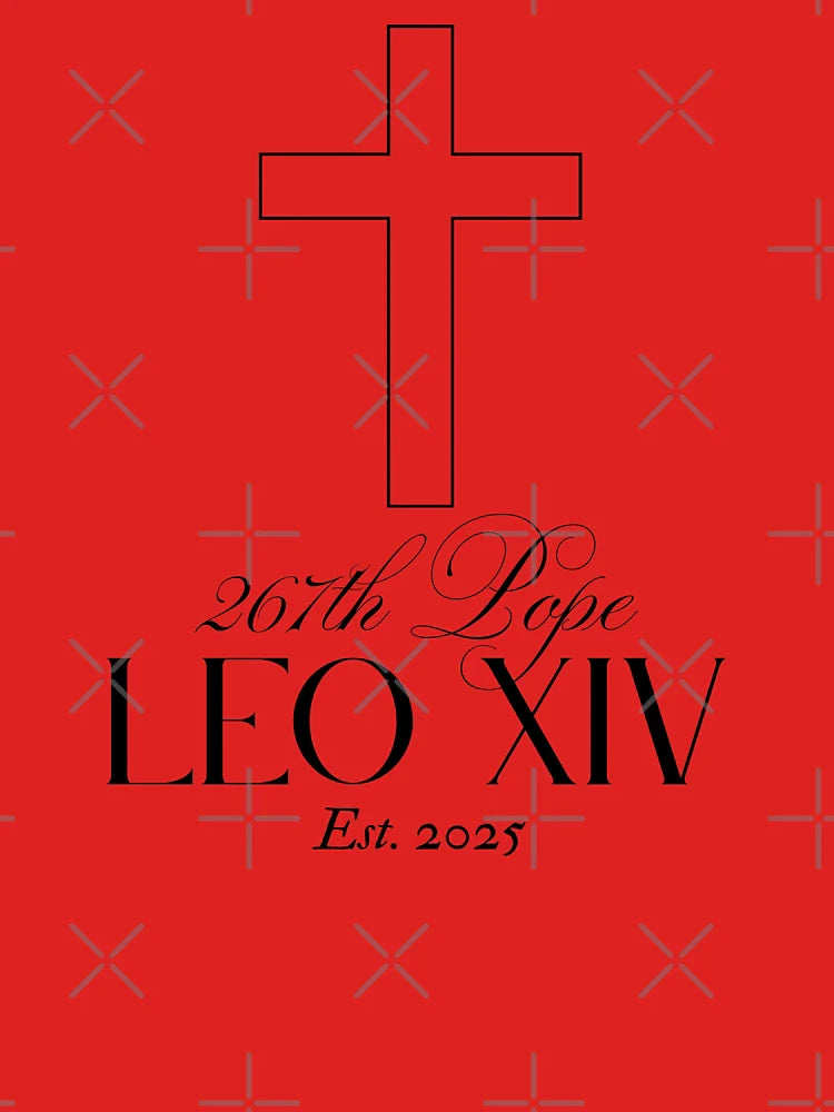 267th Pope Leo XIV – Est. 2025, Minimalist Religious Design Classic T-Shirt