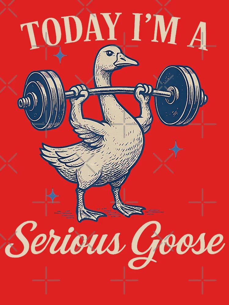 Funny Goose Weightlifting Gym Fitness Humor Classic T-Shirt