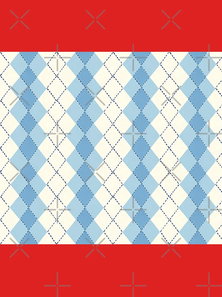 Blue Vertical Lining Rectangles Pattern Classic T-Shirt
