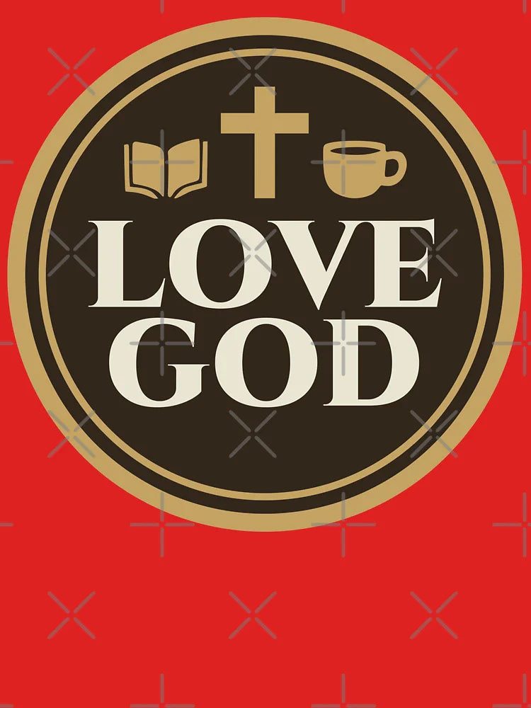 Love God Drink Coffee Read Books Christian Art Classic T-Shirt
