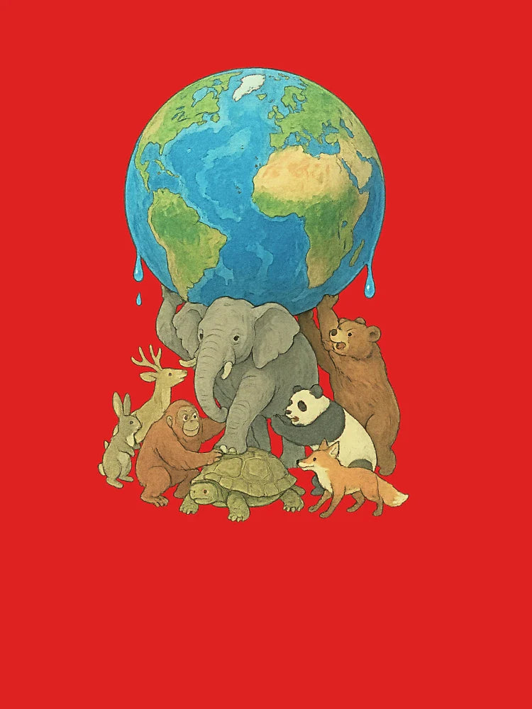 The Weight of the World – Climate Illustration Classic T-Shirt